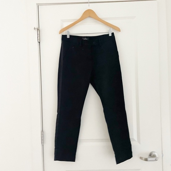 Mason’s New York Slim Stretch Trousers in Black Camo - Picture 4 of 11